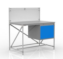 Table d'atelier en système de canalisations avec panneau perforé 240408317 (3 modèles)