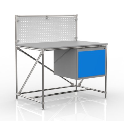 Table d'atelier en système de canalisations avec panneau perforé 240408317 (3 modèles) - 4