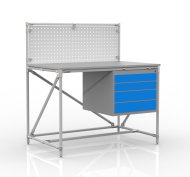 Table d'atelier en système de canalisations avec panneau perforé 240408316 (3 modèles) - 1