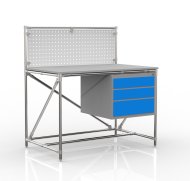 Table d'atelier en système de canalisations avec panneau perforé 240408315 (3 modèles) - 4