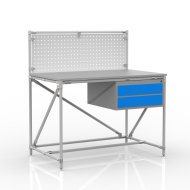 Table d'atelier tuyauterie avec panneau perforé 240408314 (3 modèles) - 1