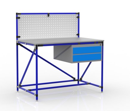 Table d'atelier tuyauterie avec panneau perforé 240408314 (3 modèles) - 3