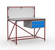 Table d'atelier tuyauterie avec panneau perforé 240408314 (3 modèles) - 2