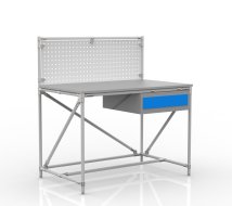 Table d'atelier tuyauterie avec panneau perforé 240408313 (3 modèles)