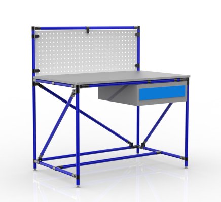 Table d'atelier tuyauterie avec panneau perforé 240408313 (3 modèles) - 3