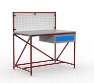 Table d'atelier tuyauterie avec panneau perforé 240408313 (3 modèles) - 2