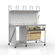 Table d'emballage avec cutter