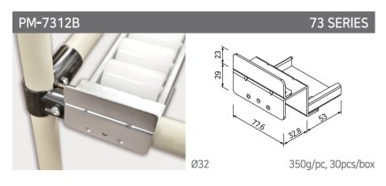 Support de rail à rouleaux type PM-7312B - 1