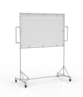 Tableau blanc mobile avec panneau perforé 24042532