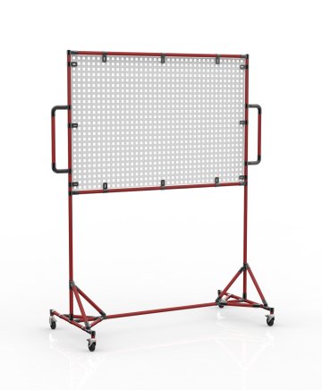 Tableau blanc mobile avec panneau perforé 24042532 - 2