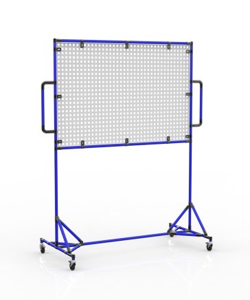Tableau blanc mobile avec panneau perforé 24042532 - 3