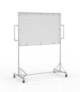 Tableau blanc mobile avec panneau perforé 24042532 - 4