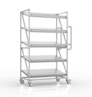 Chariot à étagères pour caisses à étagères inclinées 1000 x 500 mm, SP10050