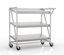 Chariot à étagères pour caisses à étagères inclinées 24042530
