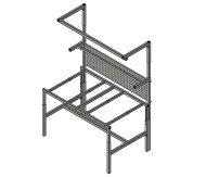 Base pour table antistatique réglable en hauteur SPEX127