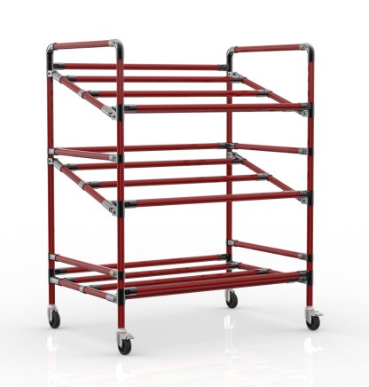 Chariot à étagères pour caisses, largeur 972 mm, 24040230 - 2