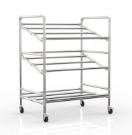Chariot à étagères pour caisses, largeur 972 mm, 24040230 - 4