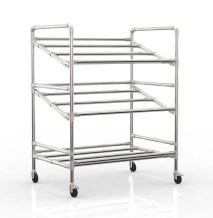 Chariot à étagères pour caisses, largeur 972 mm, 24040230 - 4
