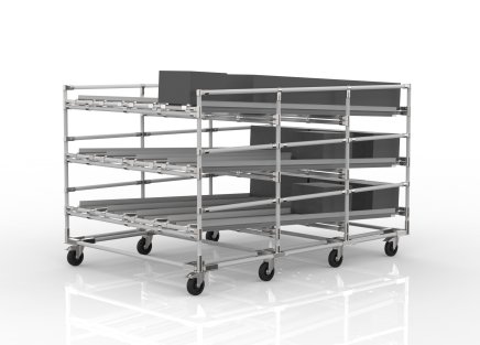 Rack à gravité FIFO avec roues 22110953 - 1