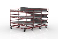 Rack à gravité FIFO avec roues 22110953 - 2