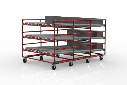 Rack à gravité FIFO avec roues 22110953 - 2