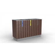 Poubelle extérieure Recyclate III. sans entretien