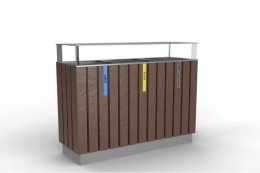 Poubelle extérieure Recyclate IV. sans entretien