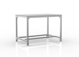 Table d'atelier en profilés d'aluminium (différentes variantes)