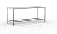Table d'atelier en profilés d'aluminium (différentes variantes)