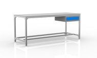 Table d'atelier en profilés d'aluminium (différentes variantes)