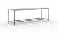 Table d'atelier en profilés d'aluminium (différentes variantes)