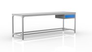 Table d'atelier en profilés d'aluminium (différentes variantes)