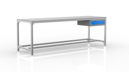 Table d'atelier en profilés d'aluminium (différentes variantes)
