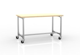 Table de travail mobile en profilés d'aluminium, largeur 1500 mm