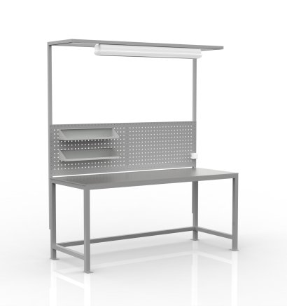 Table d'atelier soudée avec superstructure 23080101 - 1