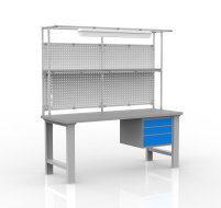 Table d'atelier réglable en hauteur avec rallonge 24081903