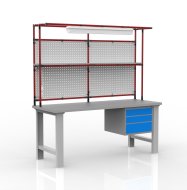 Table d'atelier réglable en hauteur avec rallonge 24081903 - 2
