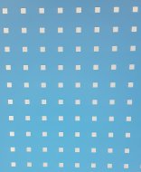Panneau perforé bleu