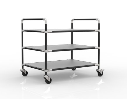 Chariot à étagères antistatique à trois étagères, 24040235 - 2