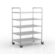 Chariot à étagères antistatique à cinq étagères, 24040237 (4 modèles)