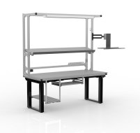 Table de travail à hauteur réglable électriquement avec rallonge 24100902