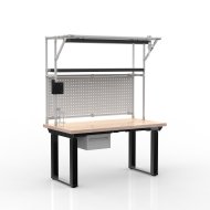 Table à hauteur réglable électriquement avec conteneur avec un tiroir 24111934