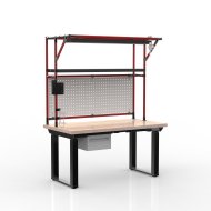 Table à hauteur réglable électriquement avec conteneur avec un tiroir 24111934 - 2