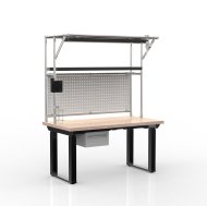 Table à hauteur réglable électriquement avec conteneur avec un tiroir 24111934 - 4