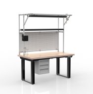 Table à hauteur réglable électriquement avec conteneur à trois tiroirs 24111935