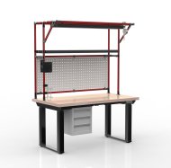 Table à hauteur réglable électriquement avec conteneur à trois tiroirs 24111935 - 2