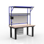 Table à hauteur réglable électriquement avec conteneur à trois tiroirs 24111935 - 3