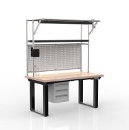 Table à hauteur réglable électriquement avec conteneur à trois tiroirs 24111935 - 4