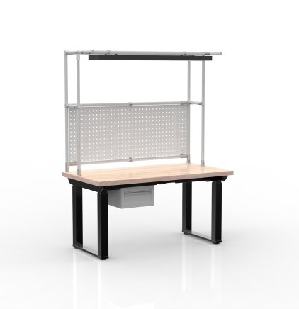 Table à hauteur réglable électriquement avec conteneur avec un tiroir 24111937 - 1