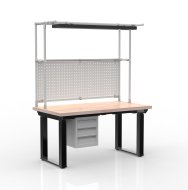 Table à hauteur réglable électriquement avec conteneur à trois tiroirs 24111938 - 1